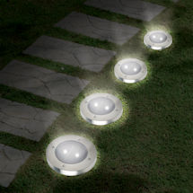 Alternate Image 1 for Solar Pathway Garden Lights - Set of 4
