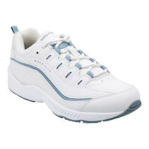 Easy Spirit Romy Leather Walking Shoes - White/Blue