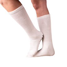 Alternate Image 21 for Unisex Diabetic Crew Length Non-Skid Socks