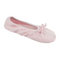 Muk Luks Stretch Satin Ballerina Slipper - Pink