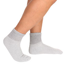 Alternate Image 3 for Unisex Diabetic Health Ankle Length Socks - 3 Pack