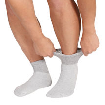 Alternate image for Unisex Diabetic Health Ankle Length Socks - 3 Pack