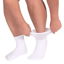 Alternate Image 4 for Unisex Diabetic Health Ankle Length Socks - 3 Pack
