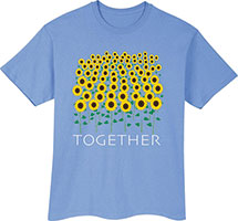 Alternate Image 1 for Together Sunflower T-Shirt