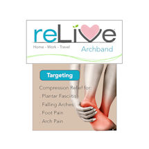Alternate Image 3 for reLive® Archband Arch Support Sleeves - 1 Pair