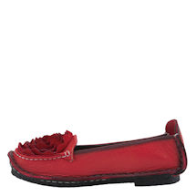 Alternate Image 1 for L'Artiste Dezi Ballerina Slip-On Shoe - Red