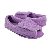 Alternate Image 4 for Muk Luks Micro Chenille Adjustable Slippers - Lavender