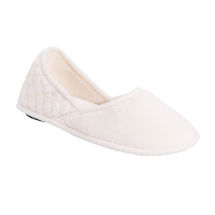 Beverly Micro Chenille Slippers - Daisy White