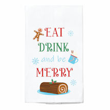 Holiday Tea Towels - Eat Drink and be Merry