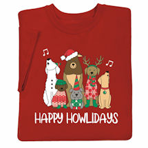 Product Image for Happy Howlidays T-Shirts or Sweatshirts