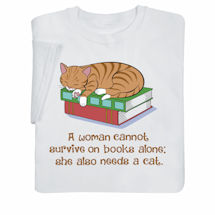Cats and Books T-Shirts or Sweatshirts