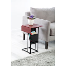 Alternate Image 1 for Side Table with Expanding Table Top & Sling Pocket