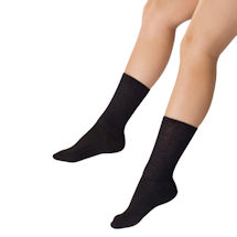 Alternate image for Full Freedom Women's Diabetic Poor Circluation Pressure-Free Crew Length Socks