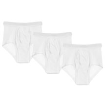 Alternate image for Men's Incontinence Underwear - White - 3 Pack