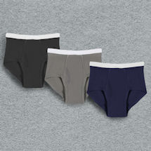 Alternate image for Men's Incontinence Briefs 20 oz. 3 Pack - Black, Grey, Navy