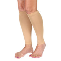 Alternate Image 1 for Women's Moderate Compression Knee High Calf Sleeves, Available in Black, Beige, White