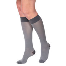 Alternate image Women's Heather Moderate Compression Opaque Knee Highs