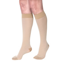 Alternate Image 1 for Women's Heather Moderate Compression Opaque Knee Highs