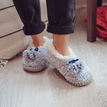 Product Image for Frosted Sherpa Ballerina Slipper - Denim