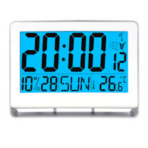 Alternate Image 1 for Atomic LCD Alarm Clock with 2 Inch Numbers