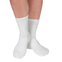 Alternate image for Unisex Loose Fit Diabetic Crew Length Socks - 3 Pack