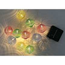 Alternate image for Solar Spiral Indoor/Outdoor String Lights