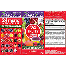 Alternate image for Govana Fruits and Veggies  - 30 Capsules