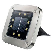 Alternate Image 1 for Bell & Howell Solar Outdoor Disk Lights - Set of 4