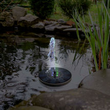 Alternate Image 2 for Color Changing Solar Birdbath Fountain
