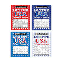 Product Image for Large Print USA Word Search - Set of 4