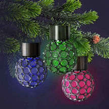 Product Image for Solar Color Changing Crystal Lights - Set of 3