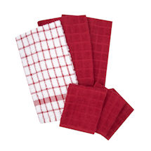 Alternate image for Terry Kitchen Towel and Dishcloth Set - 6 Piece