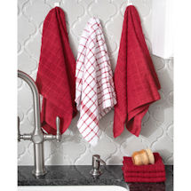 Alternate Image 2 for Terry Kitchen Towel and Dishcloth Set - 6 Piece