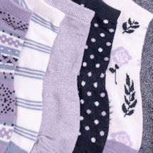 Alternate Image 2 for Muk Luks Women's Ankle Pattern Socks - 6 Pairs