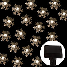 Alternate Image 1 for Solar Snowflake Lights