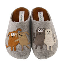 Product Image for Petlove Felt Cats and Dogs Slippers