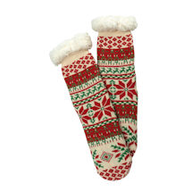 Alternate Image 2 for Holiday Cozy Slipper Socks