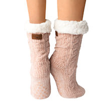 Alternate Image 4 for Chenille Slipper Socks