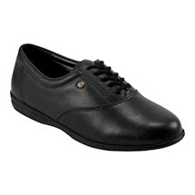 Easy Spirit Motion Leather Oxford Shoes - Black