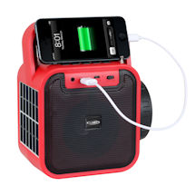Alternate image for Portable Emergency Flashlight, Radio, Charger, Speaker