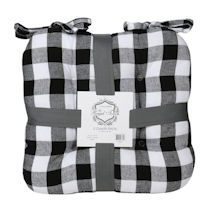 Alternate Image 5 for Buffalo Plaid Tufted Chair Cushions - Set of 2