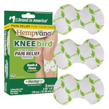 Alternate Image 3 for Hempvana Knee Bird Pain Relief Patches - Set of 3