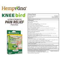 Alternate Image 6 for Hempvana Knee Bird Pain Relief Patches - Set of 3