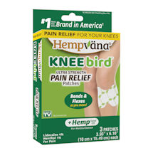 Alternate Image 4 for Hempvana Knee Bird Pain Relief Patches - Set of 3