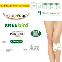 Alternate image for Hempvana Knee Bird Pain Relief Patches - Set of 3