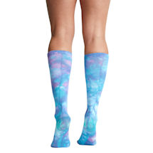 Alternate Image 1 for Kickstart Women's Moderate Compression Knee High Pattern Socks - 1 Pair
