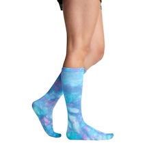 Alternate Image 3 for Kickstart Women's Moderate Compression Knee High Pattern Socks - 1 Pair