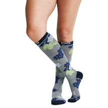 Alternate Image 5 for Kickstart Women's Moderate Compression Knee High Pattern Socks - 1 Pair