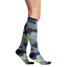 Alternate Image 8 for Kickstart Women's Moderate Compression Knee High Pattern Socks - 1 Pair