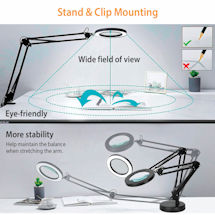 Alternate image for Lighted Magnifying Desk Lamp